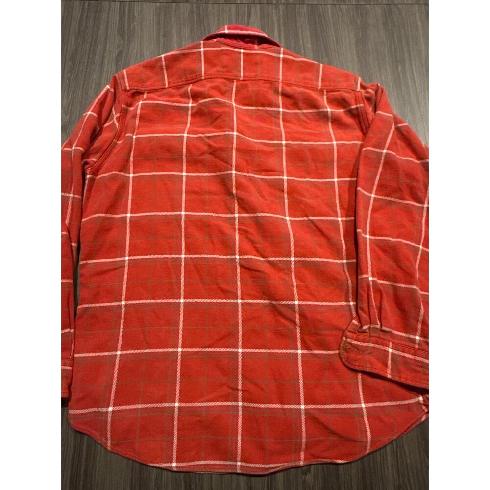 Polo Sport Sportsman Ralph Lauren Shirt Mens Medium Red Plaid Cotton Long Sleeve